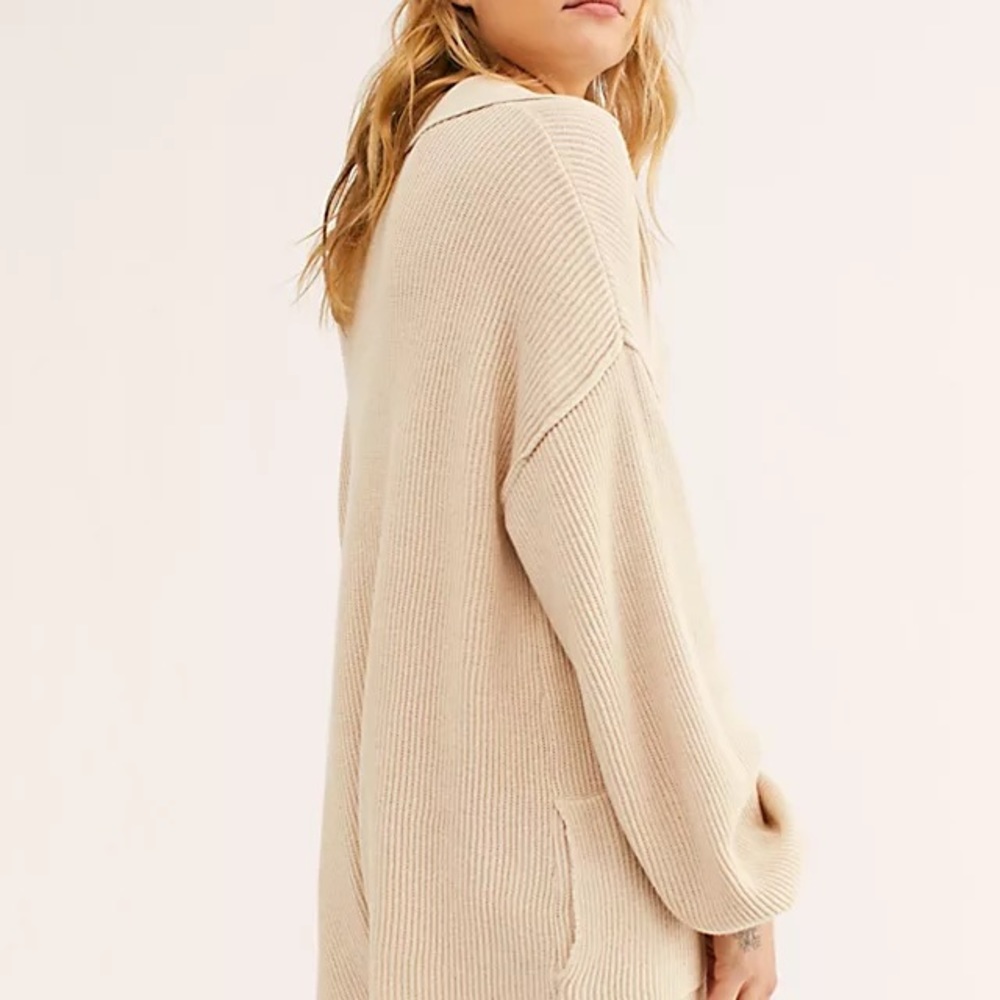 Free People Beach Picnic Sweater Romper Knit Onesie Jumpsuit Move Free-est NWOT - Picture 4 of 8
